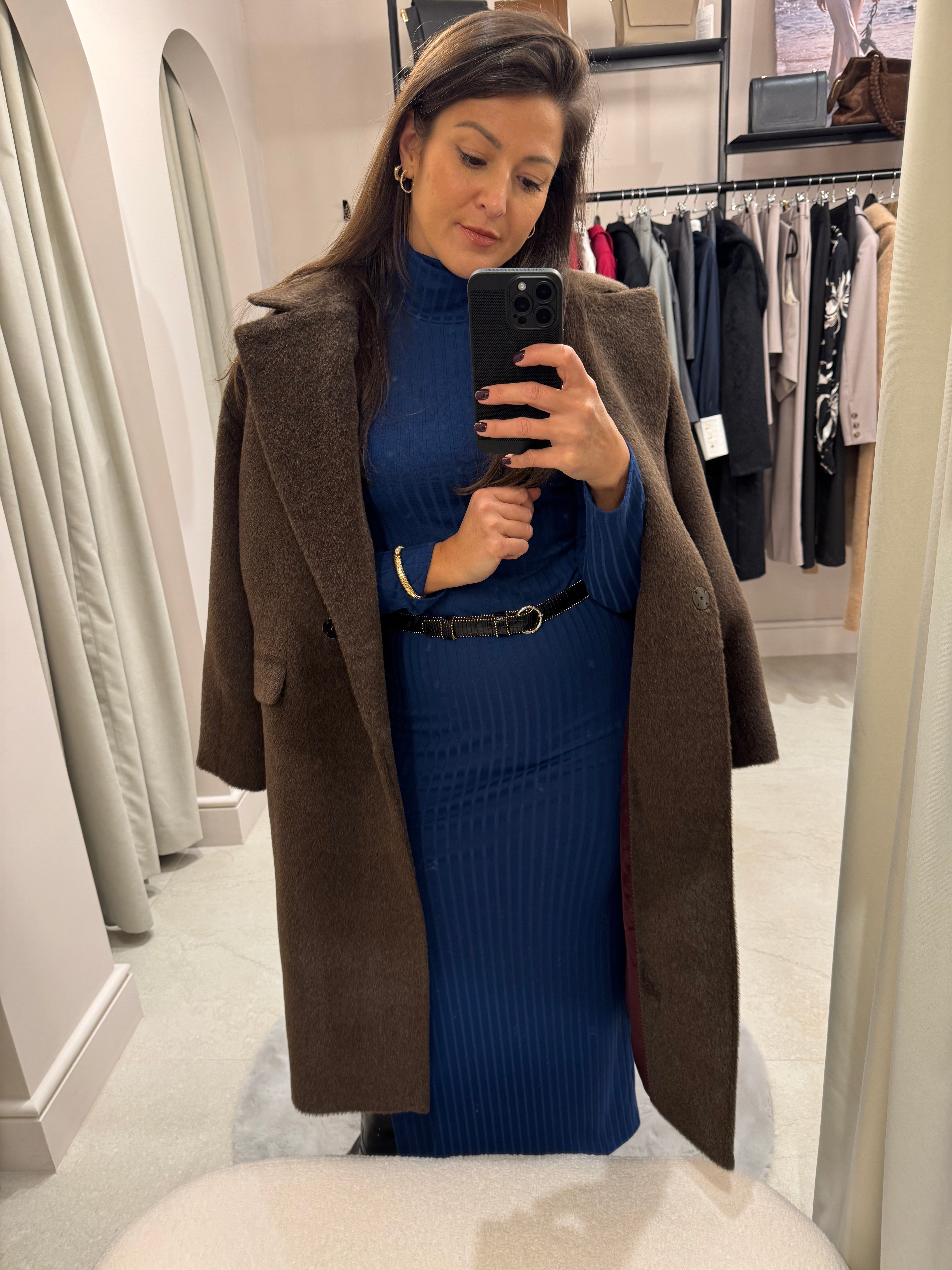 Płaszcz z alpaki Marrone