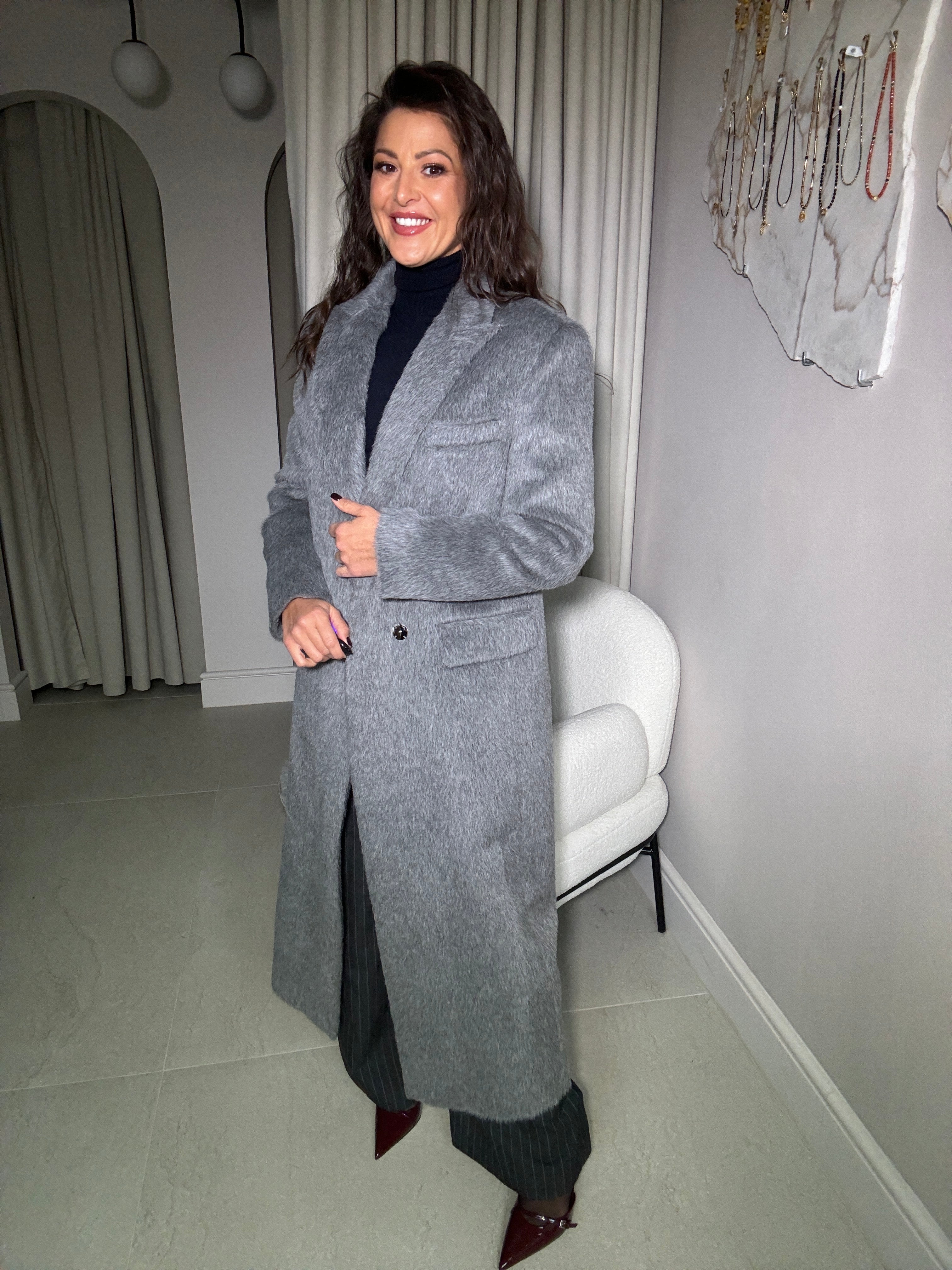 Płaszcz z alpaki Grigio