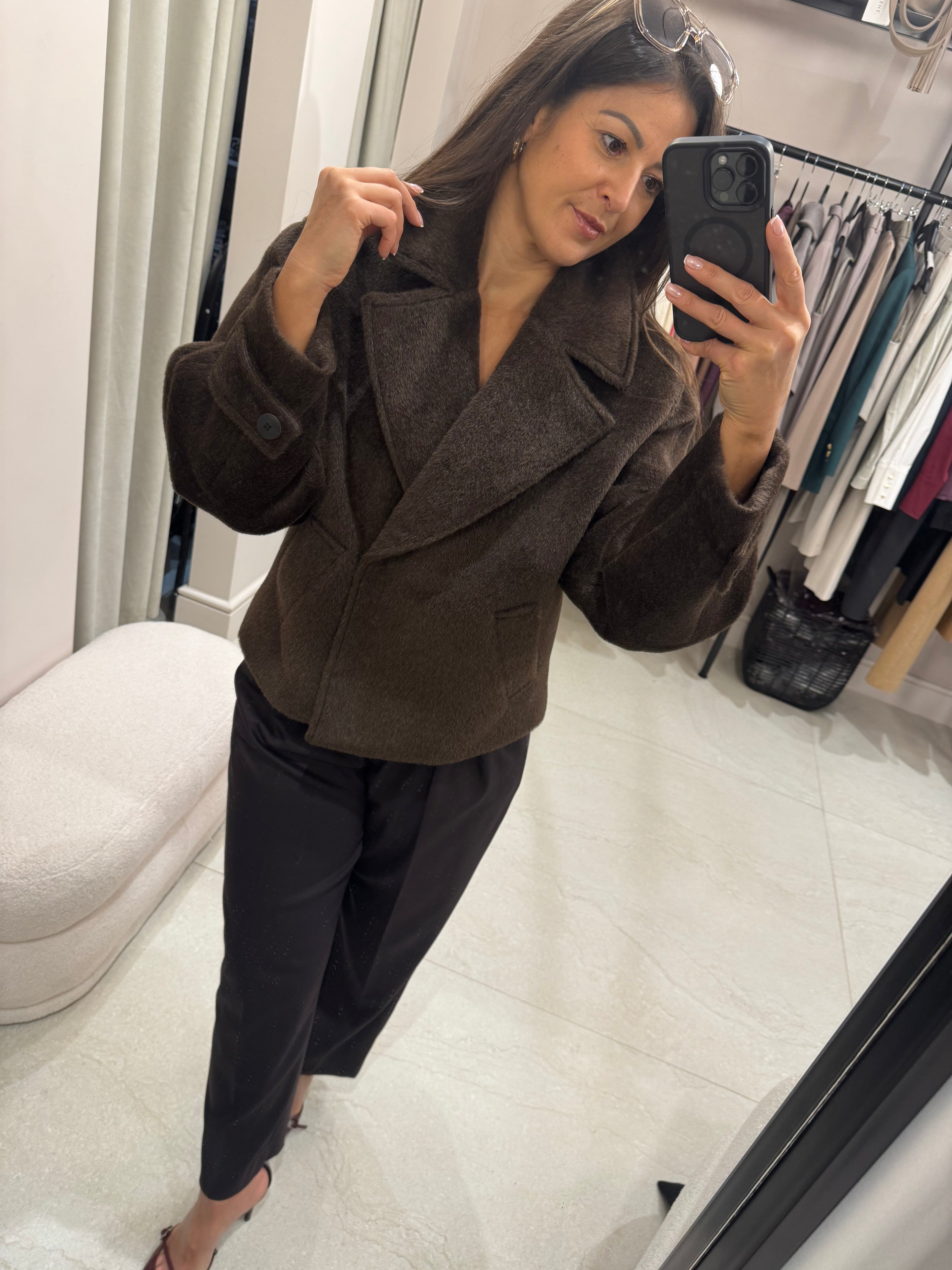 Krótka kurtka Maggiore Marrone