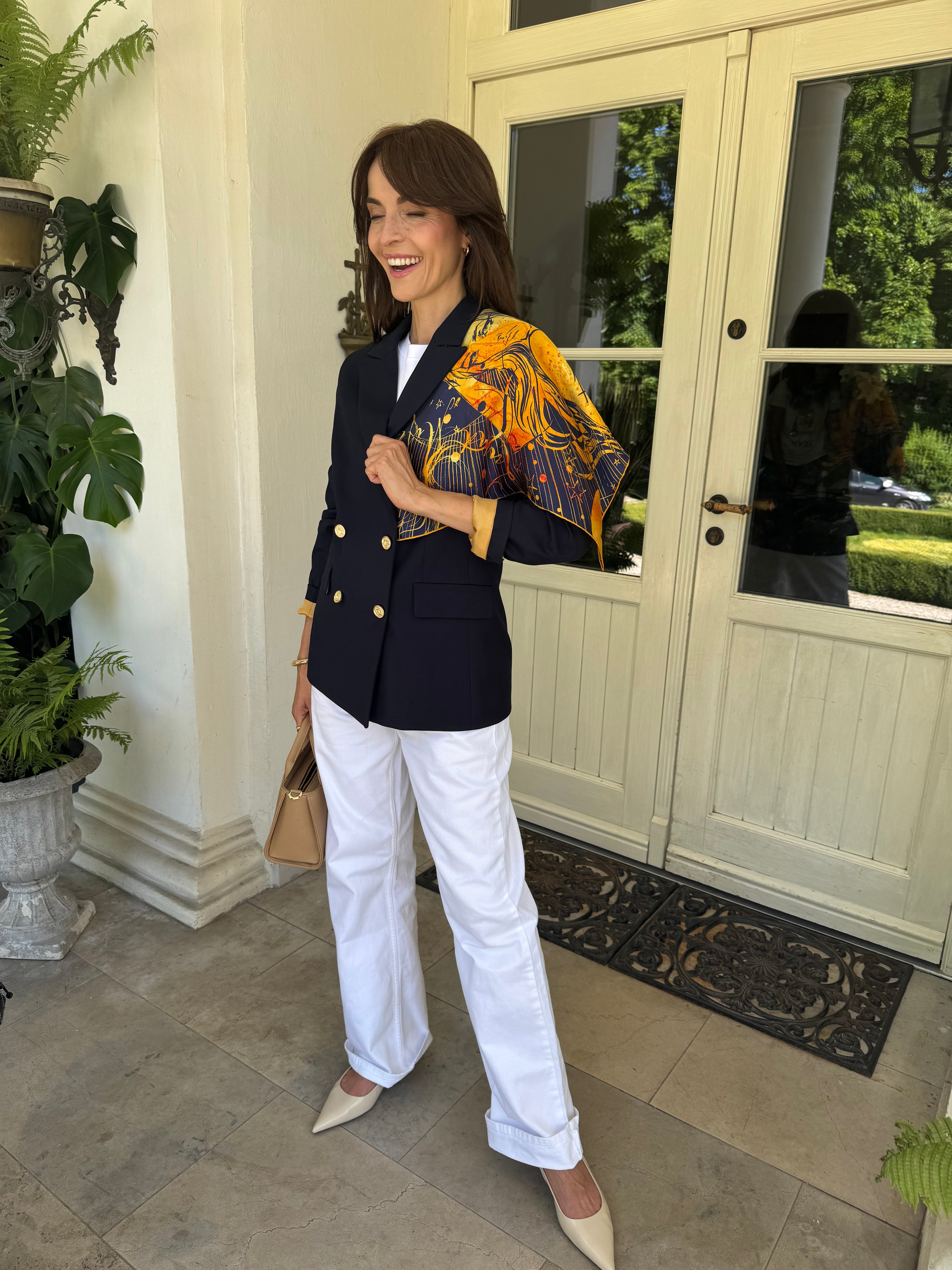 Klasyczna Marynarka Dwurzędowa Blu Marina