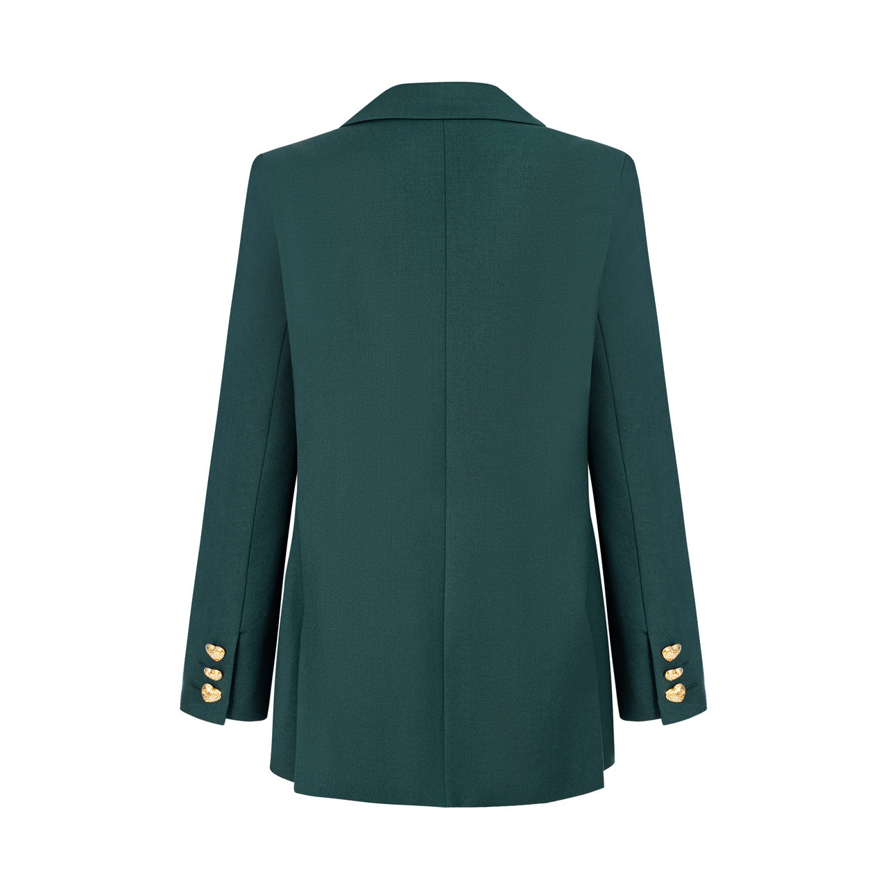 Butelkowa zieleń w klasycznej odsłonie według Aleksandry Markowskiej - marynarka damska idealna na półformalne okazje.