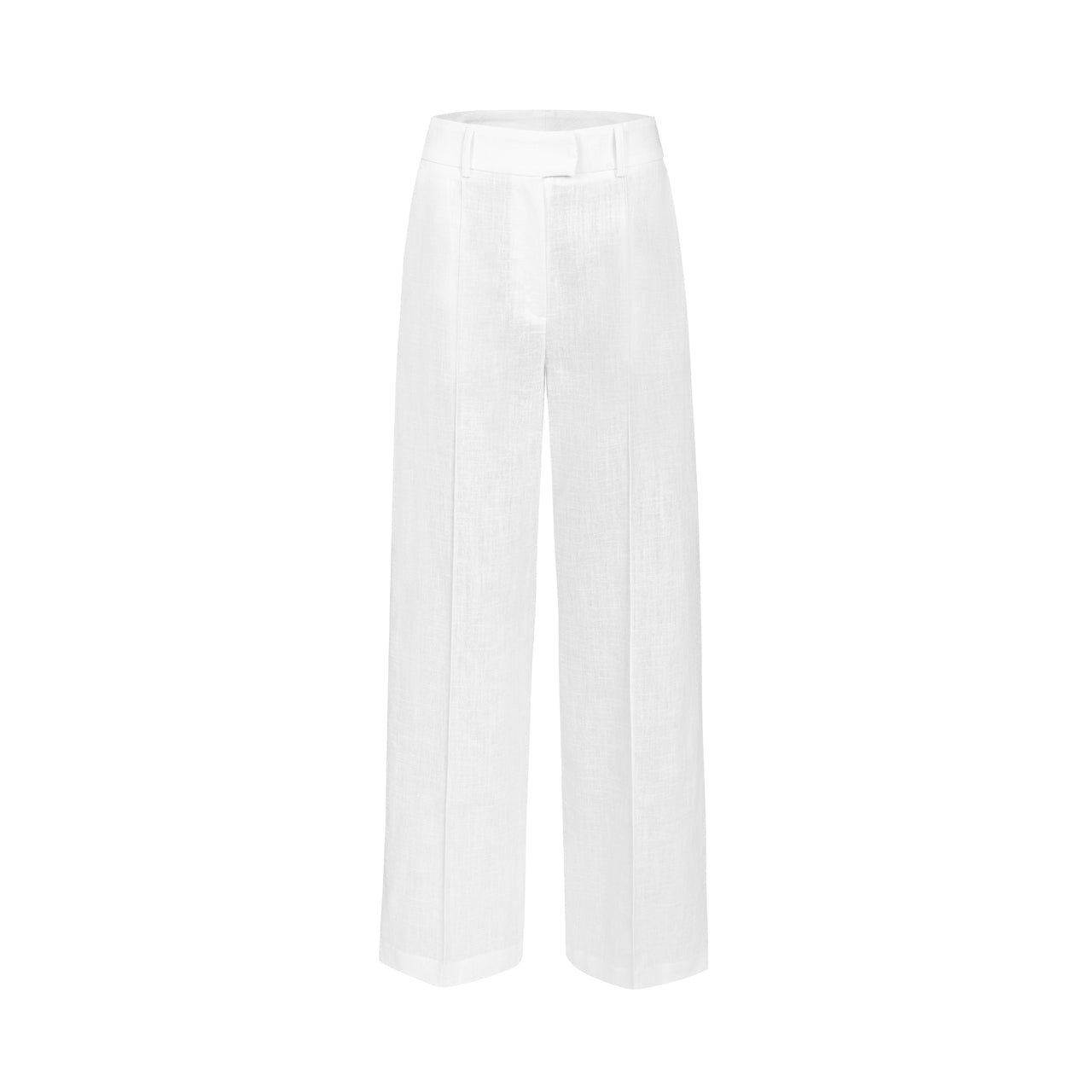 Lniane Spodnie Palermo Bianco