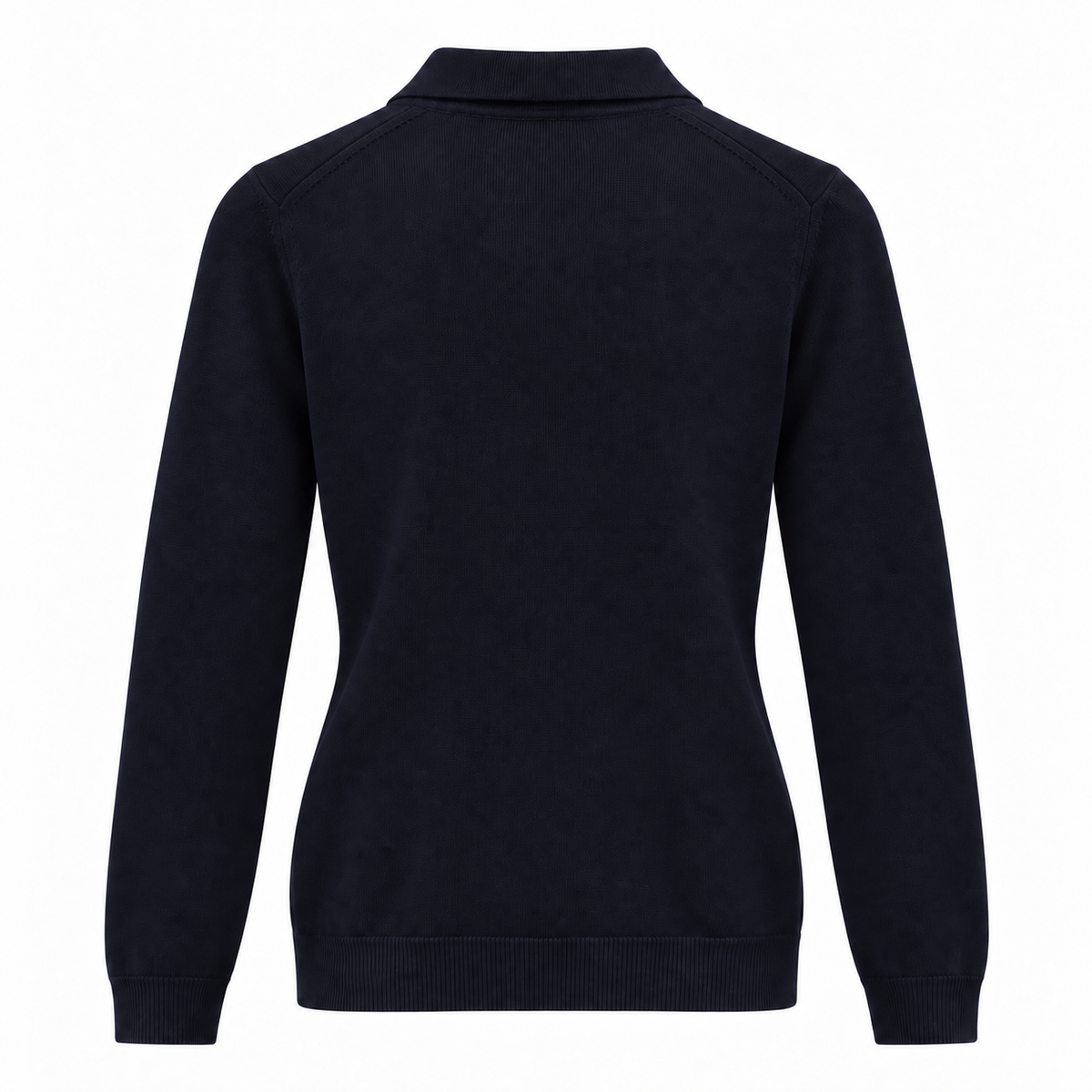 Polo Merino Blu Marina