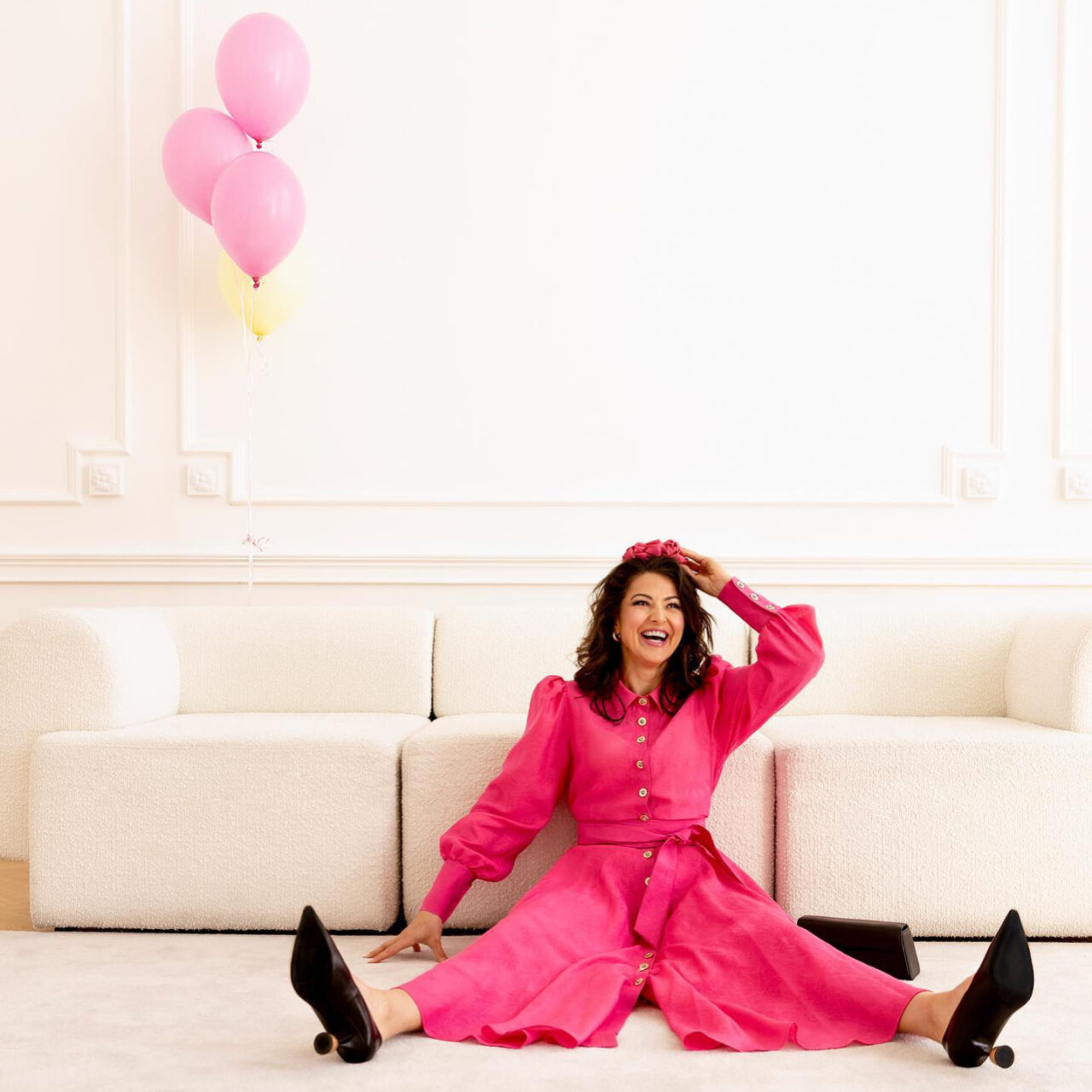 Polska produkcja - stylizacja premium w kolorze fuksji od Aleksandry Markowskiej, idealna na rodzinne uroczystości i romantyczne okazje.