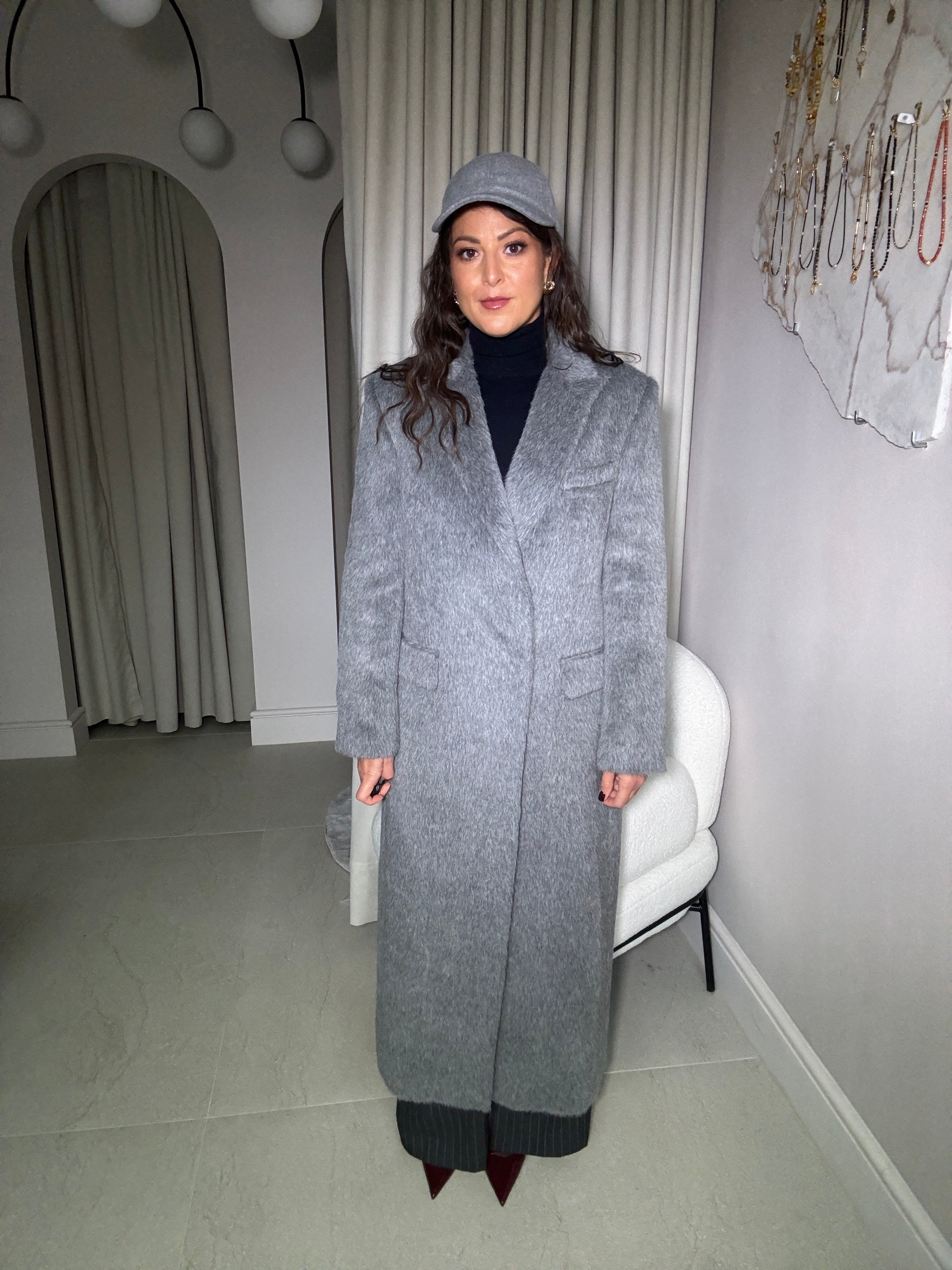 Płaszcz z alpaki Grigio