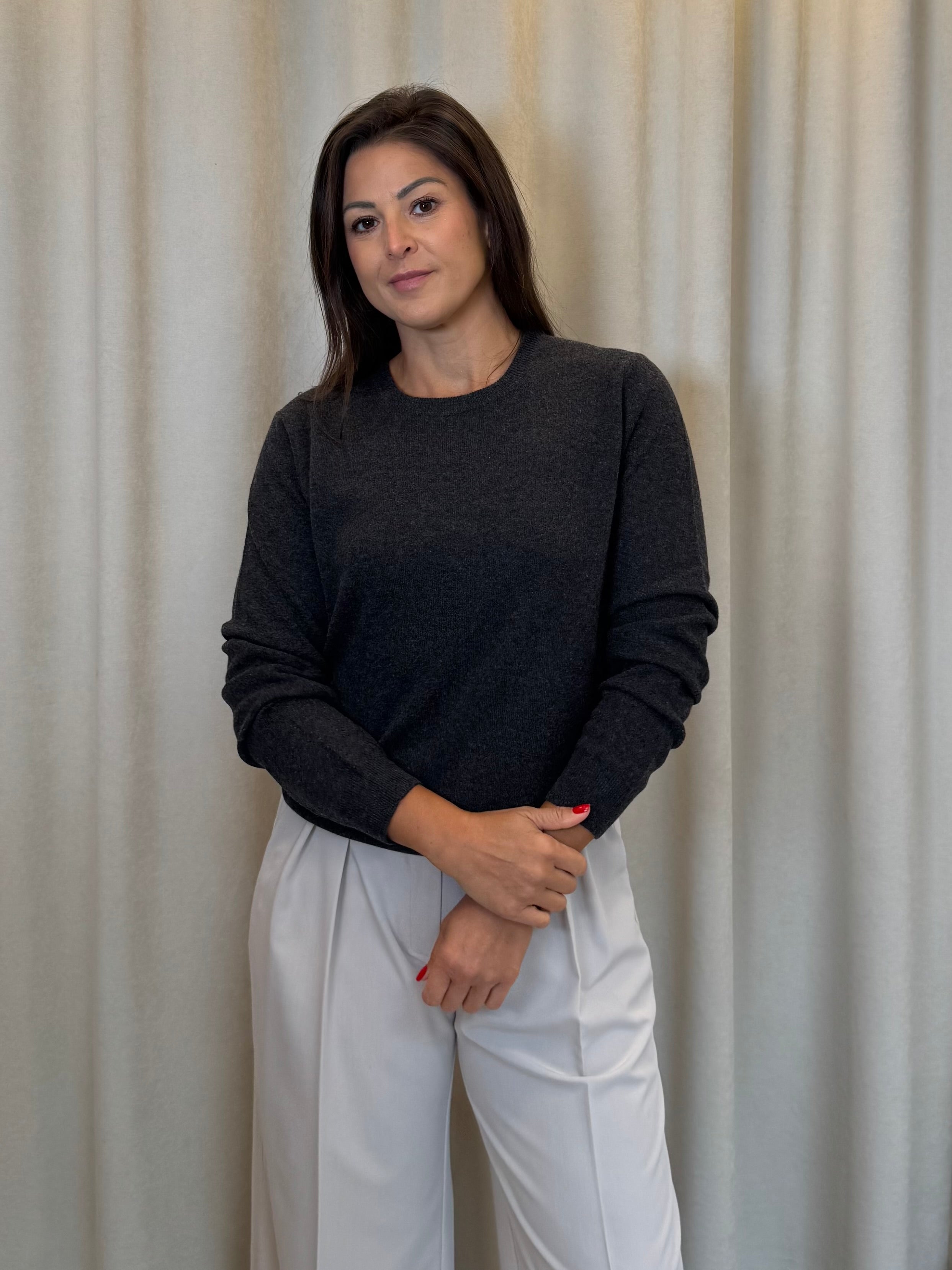 sweter z kaszmiru Veneto Grigio