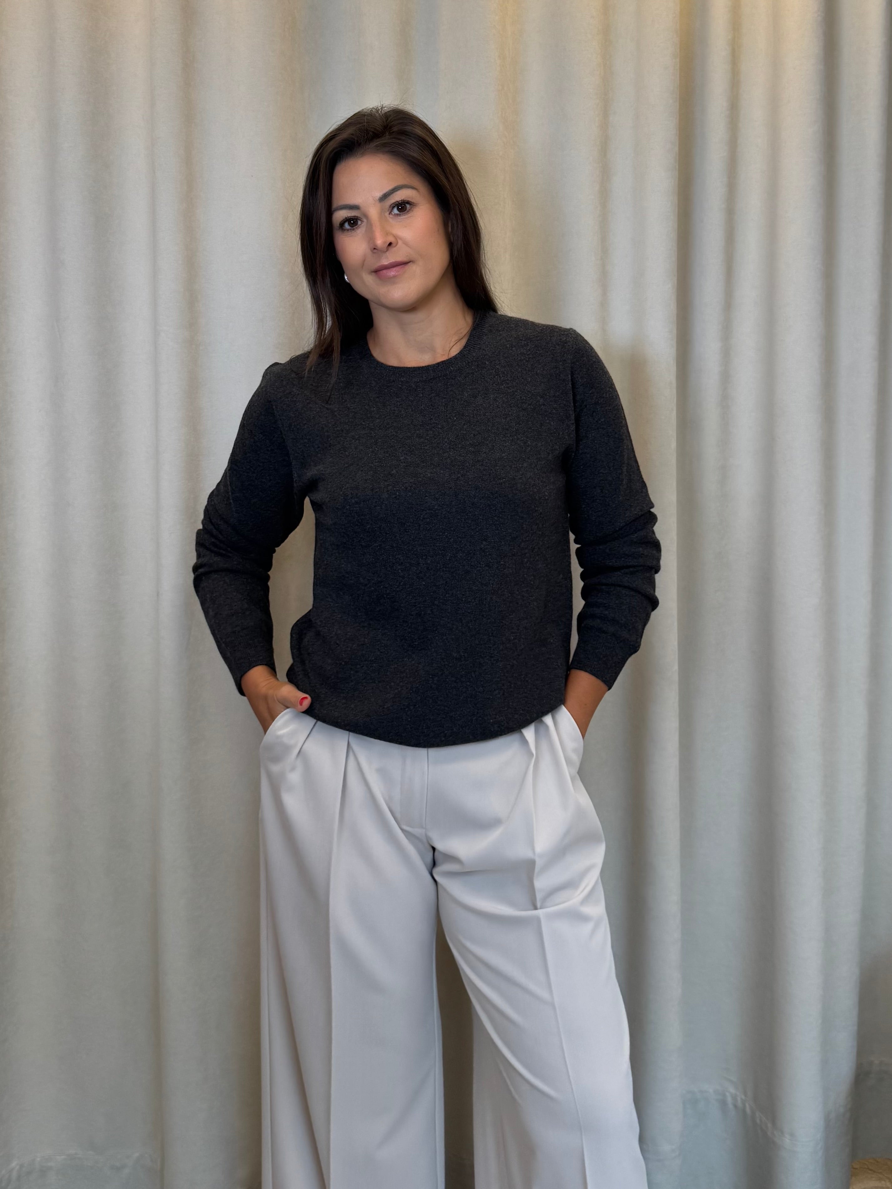 sweter z kaszmiru Veneto Grigio