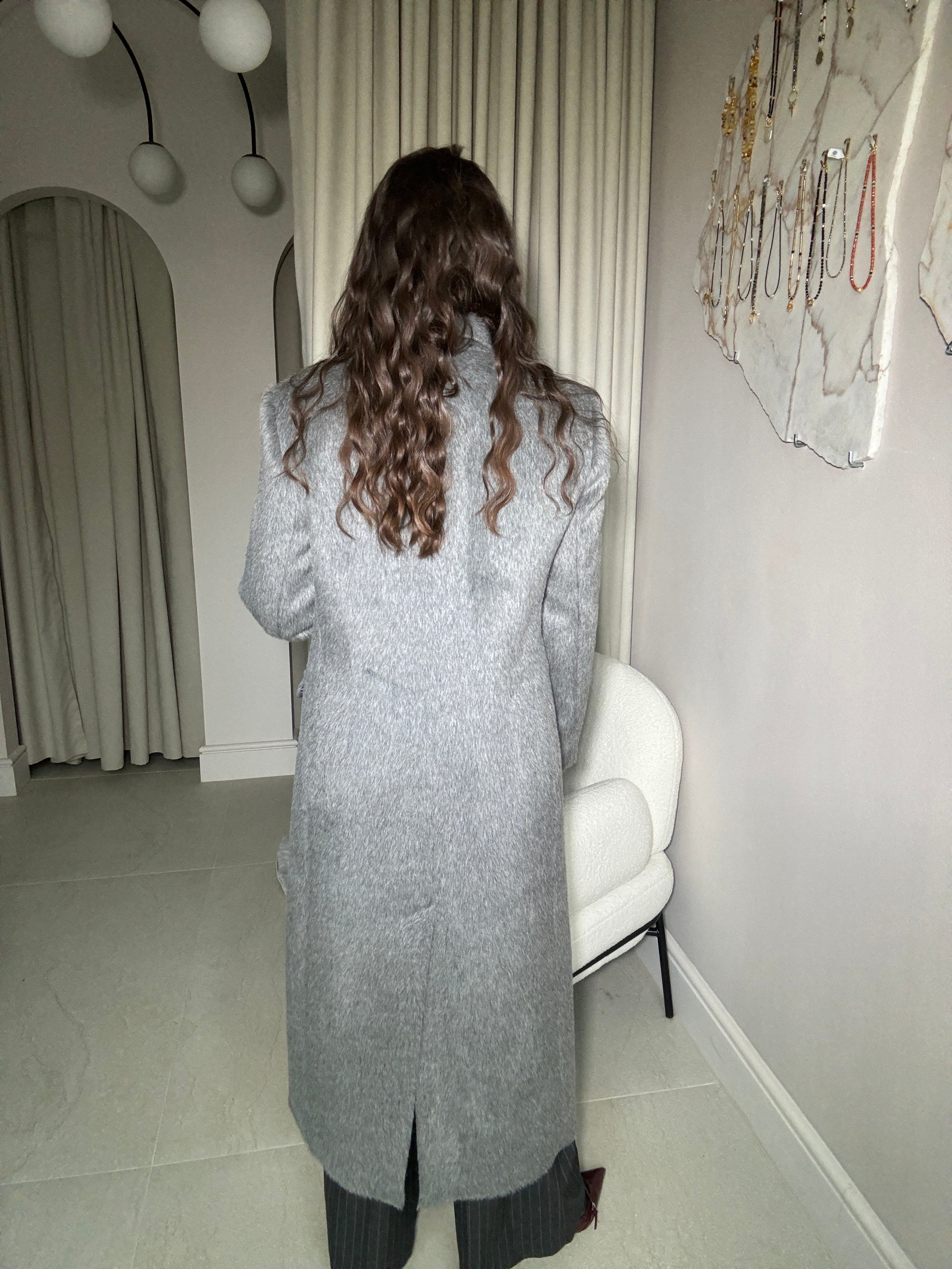 Płaszcz z alpaki Grigio