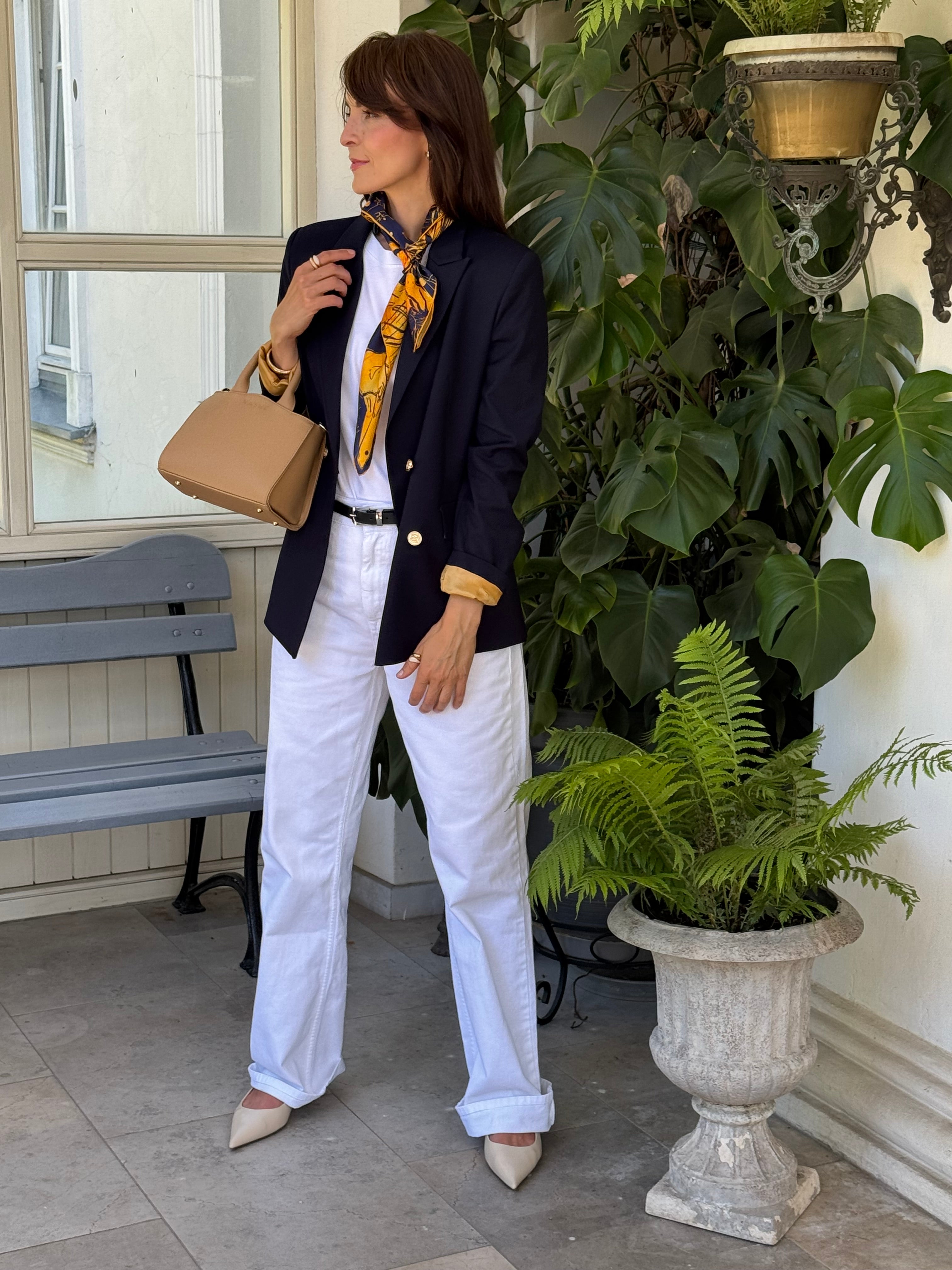 Klasyczna Marynarka Dwurzędowa Blu Marina