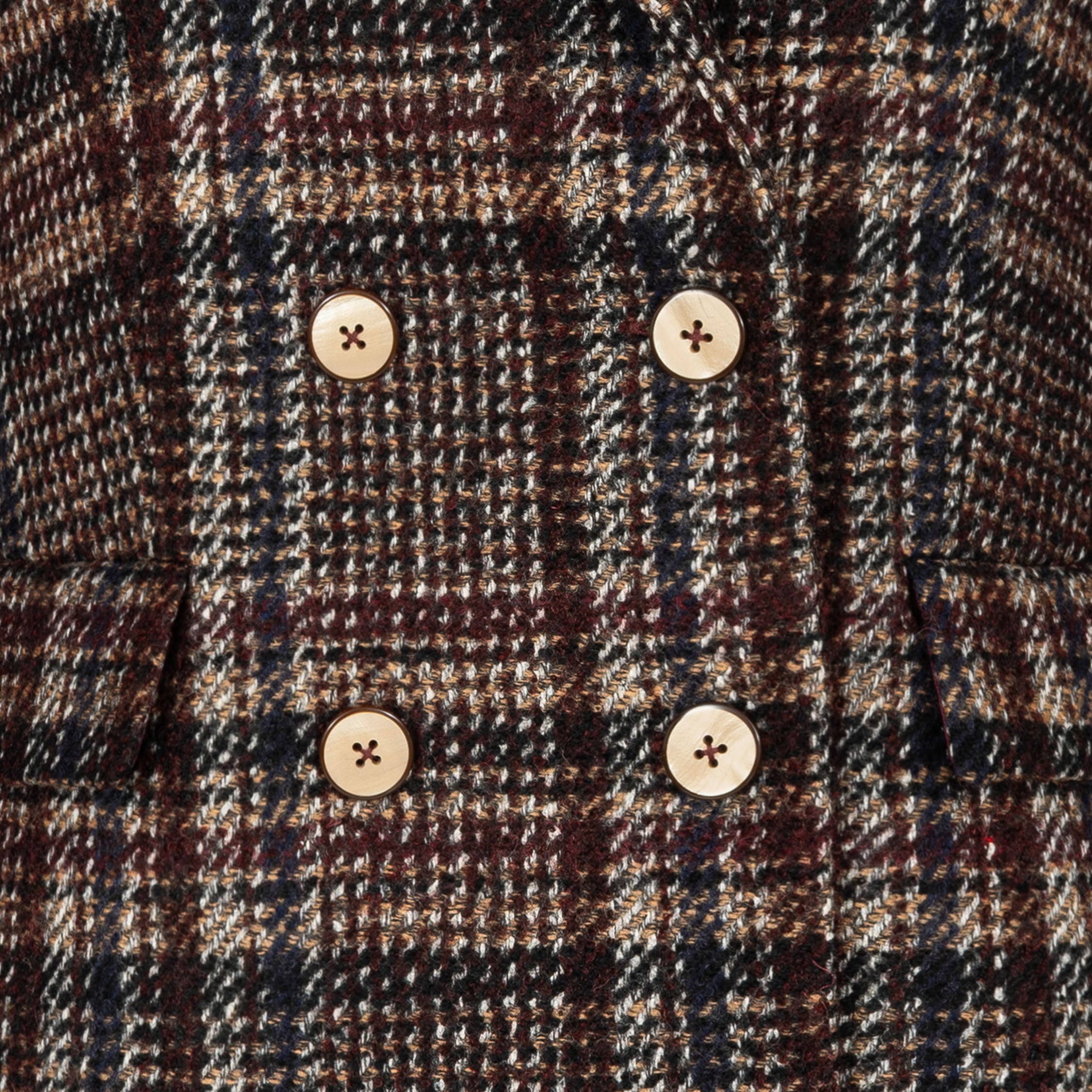 Wełniana marynarka w kratę Cavallino