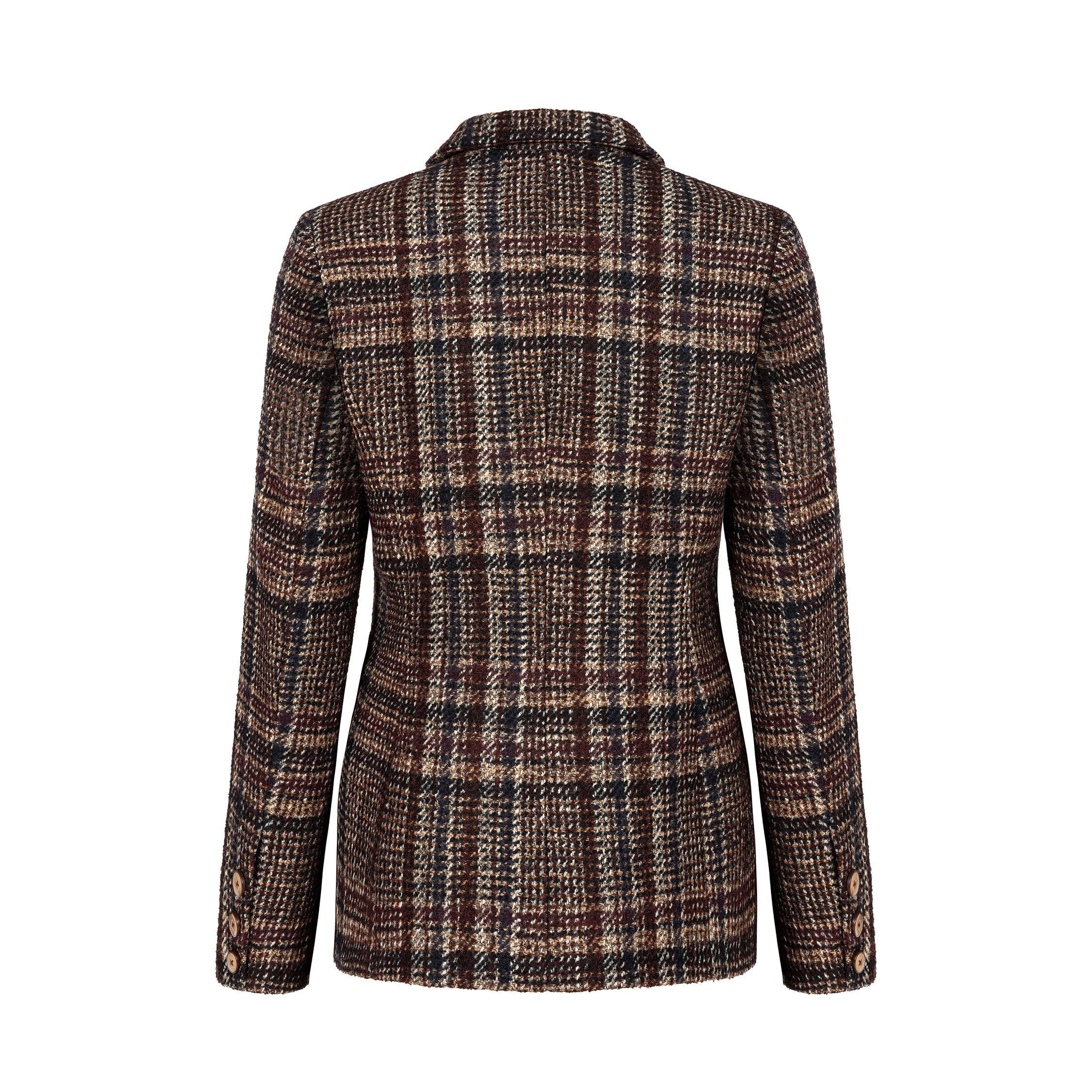 Wełniana marynarka w kratę Cavallino