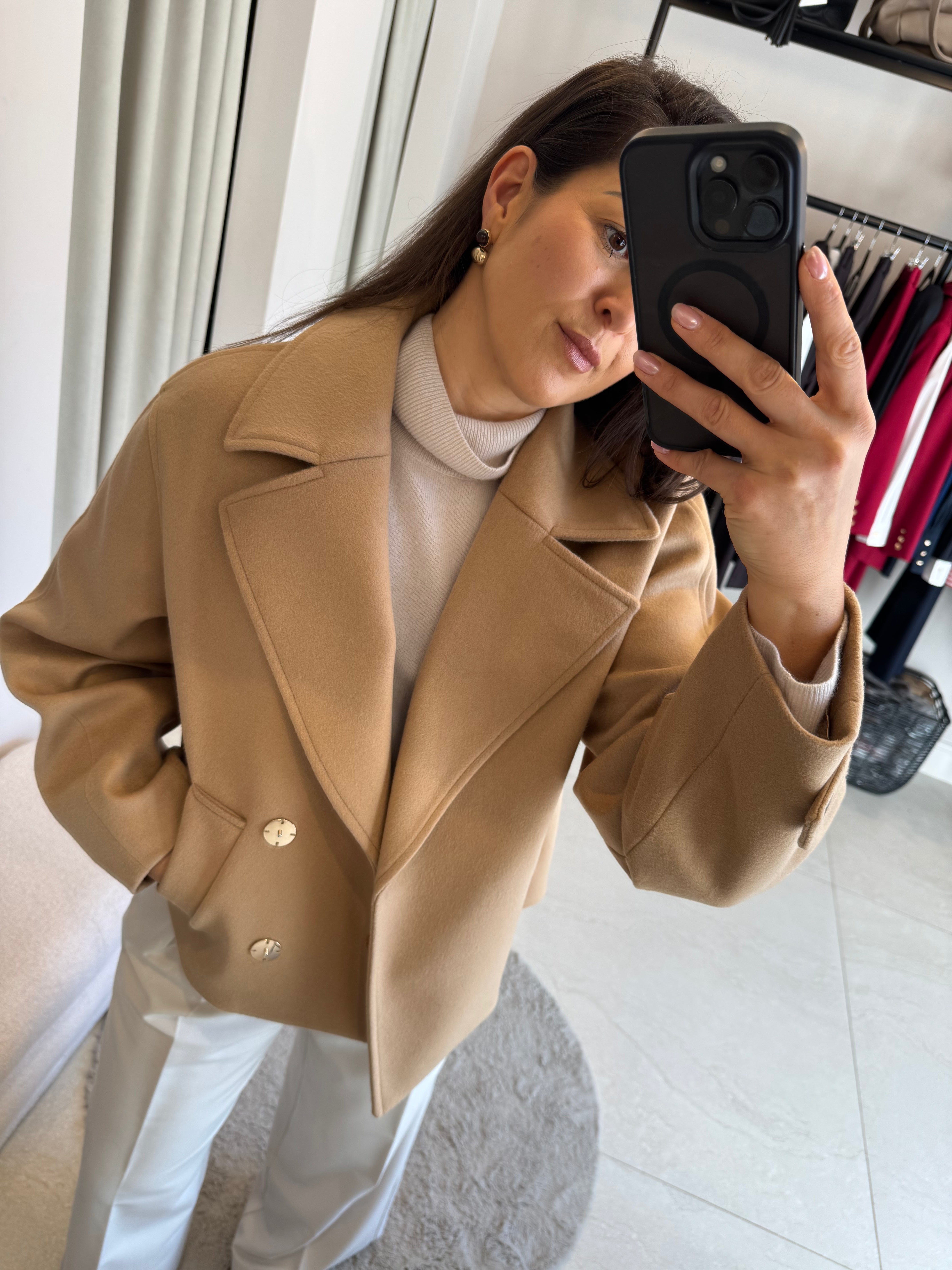 Krótka kurtka Maggiore Camello