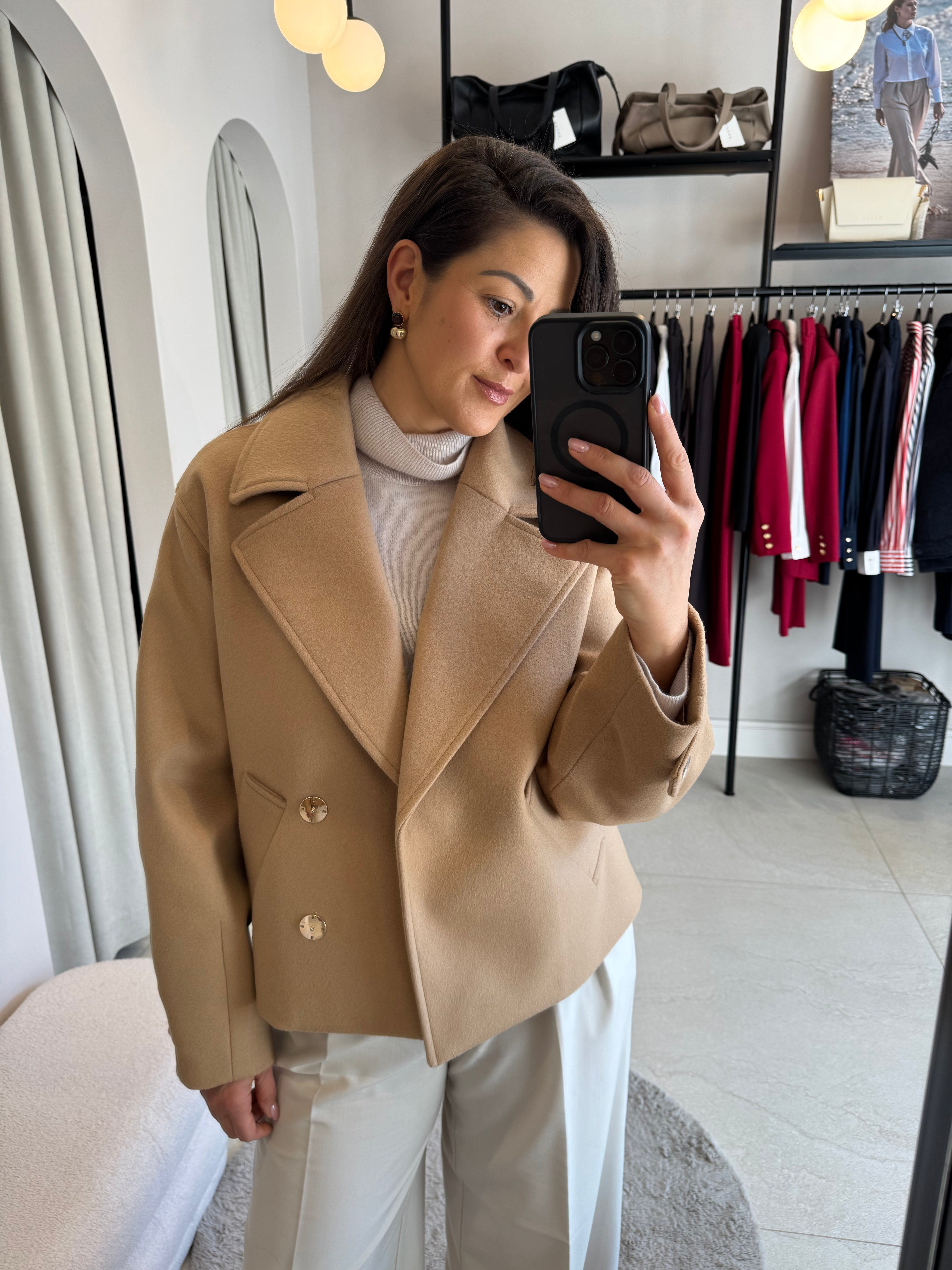 Krótka kurtka Maggiore Camello