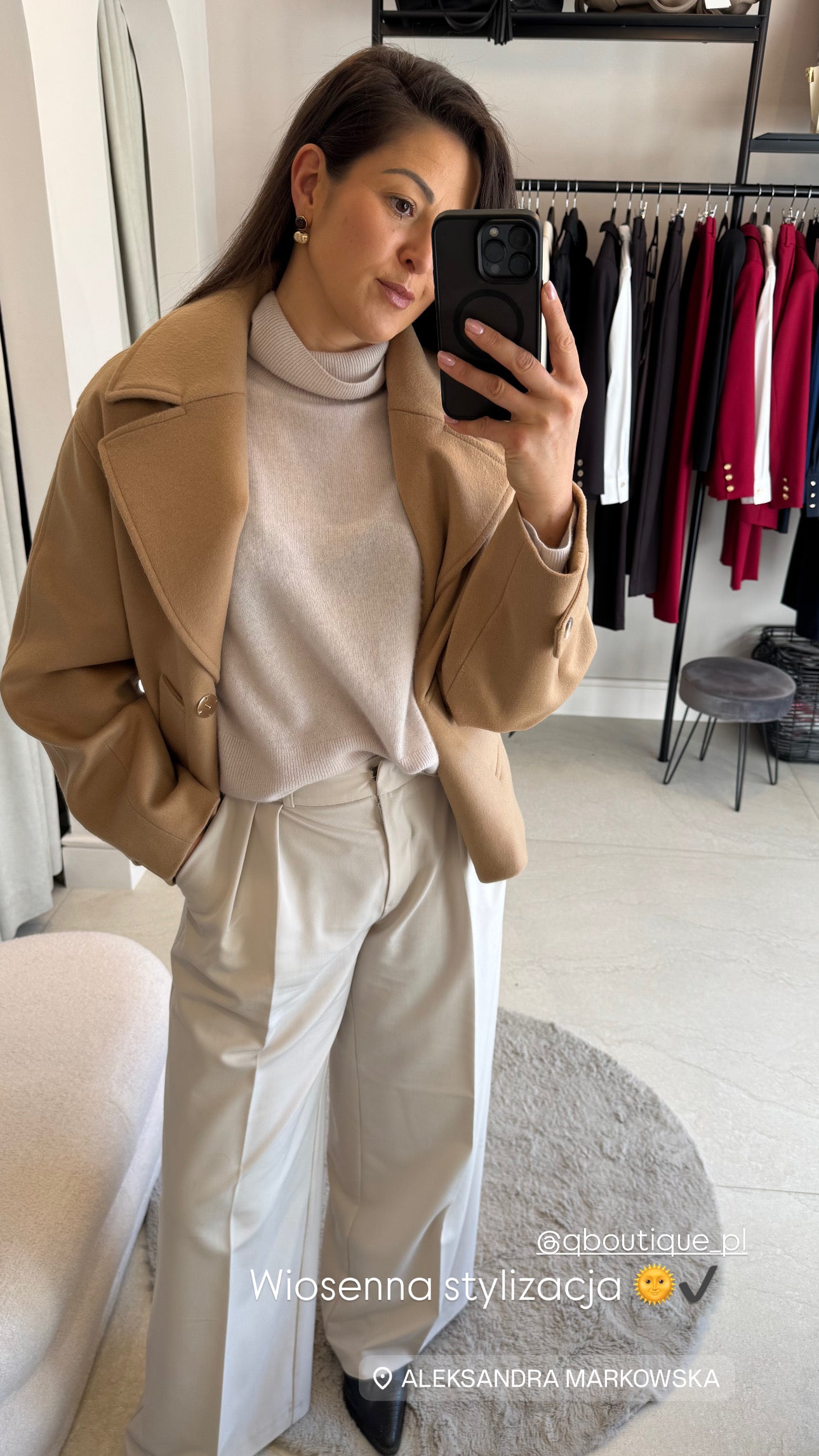 Krótka kurtka Maggiore Camello