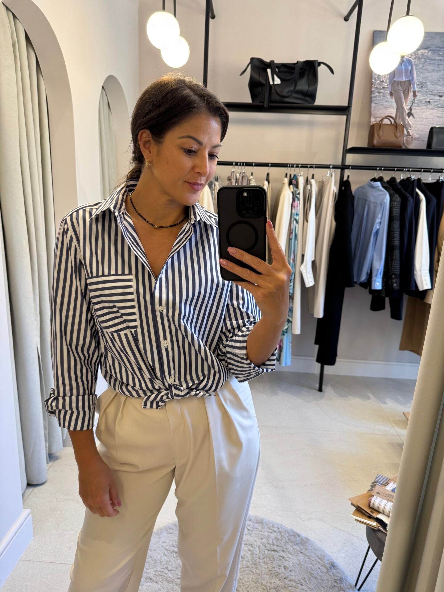 Spodnie cygaretki Milano Avorio