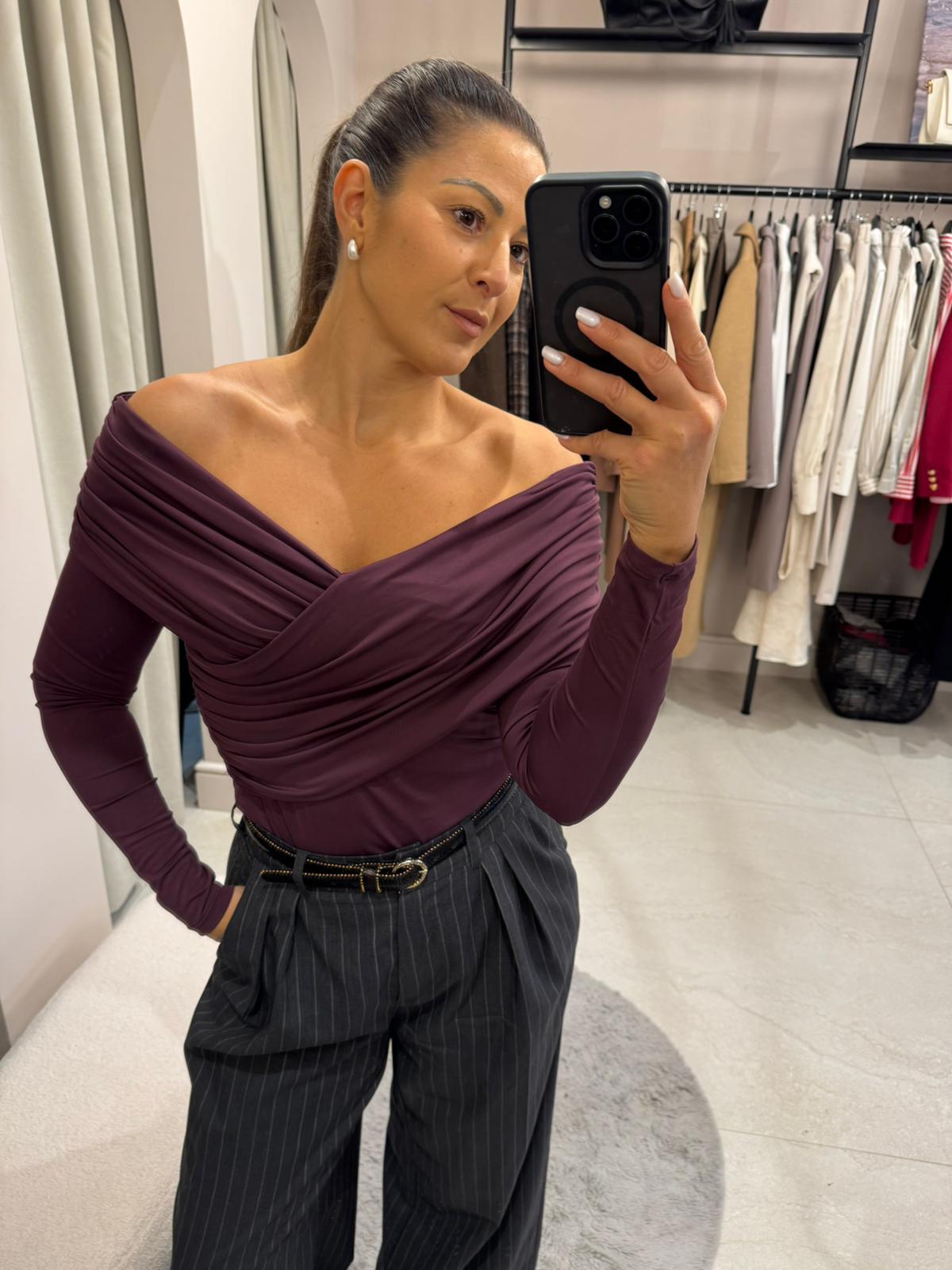 Bluzka Royal Melanzana